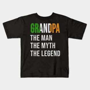 Grand Father Irish Grandpa The Man The Myth The Legend - Gift for Irish Dad With Roots From  Ireland Kids T-Shirt